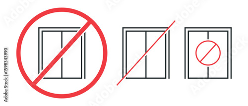 No lift, do not use elevator icon. Illustration vector
