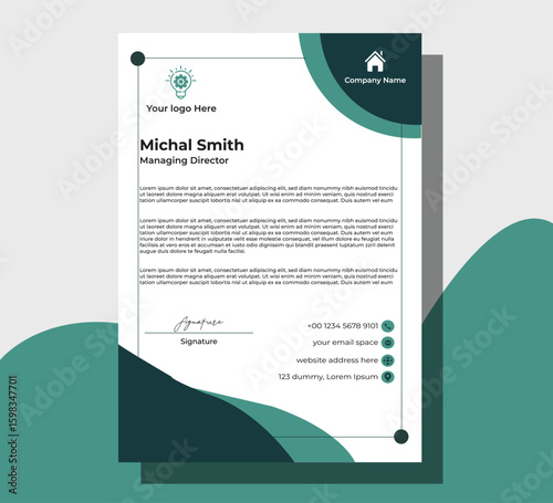 Creative and Professional business style letterhead
