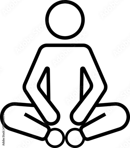 Man Stretching Yoga Exercise Icon, Home workout icons stay safe vector template designs elements, exercises to relax tension muscle. depict techniques and postures of a man stretching work