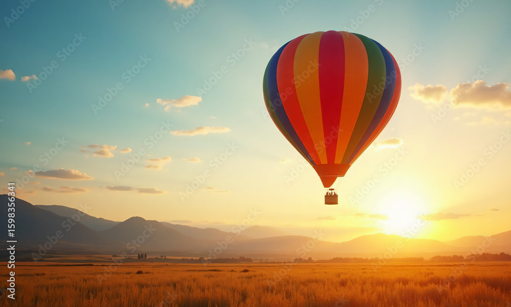 Fototapeta premium hot air balloon in the sky