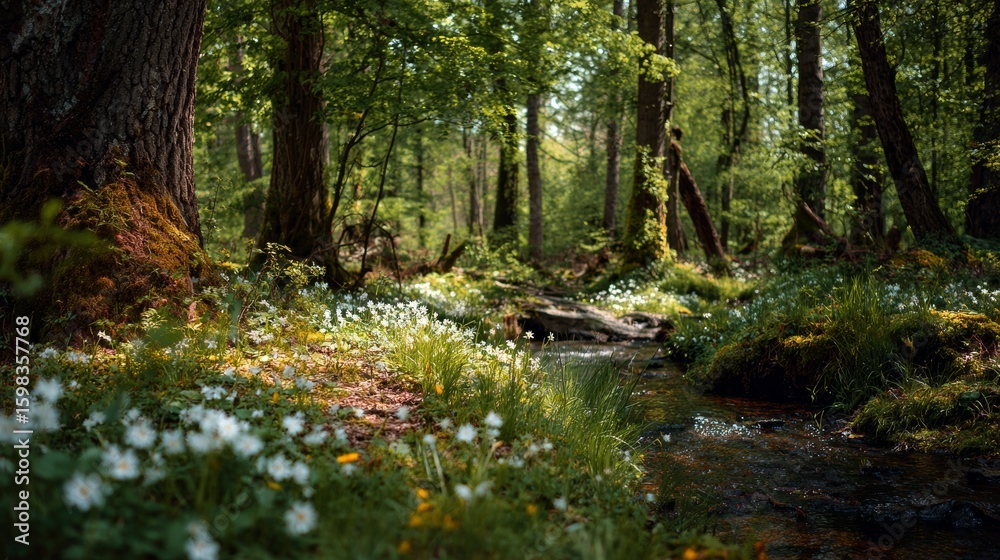 Obraz premium spring in a forest