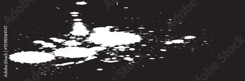 Random dots, circles. Dotted, speckles pattern. Pointillist, pointillism background. Stipple, stippling texture