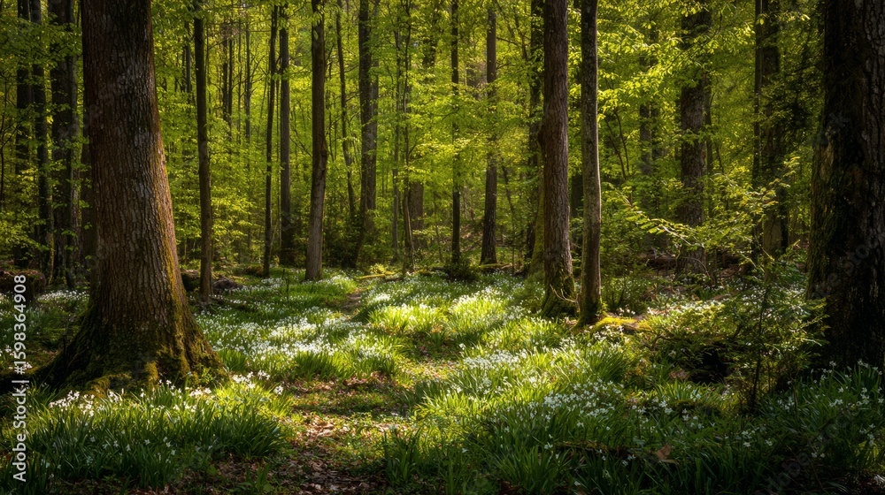 Fototapeta premium spring in a forest