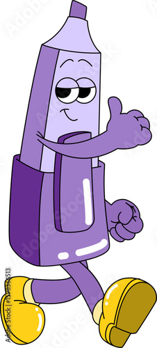 Retro Marker Mascot