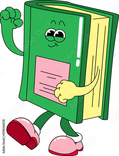 Groovy Book Mascot