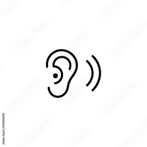 Hearing And Sound Waves Icon