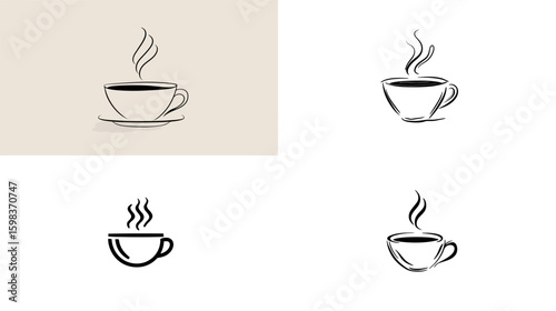 Coffee cup coffee drink hot coffee coffee shop coffee break coffee time cafe caffeine beverage espresso latte silhouette
