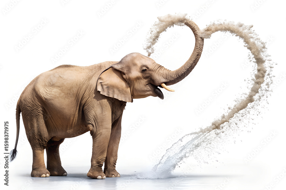 Obraz premium elephant isolated on white