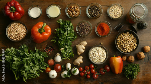 food, fresh, healthy, vegetables, table, meal, diet, ingredient, organic