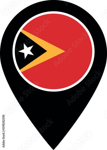 Timor leste flag location pin Free Download Timor leste flag location pin - GFXLoad