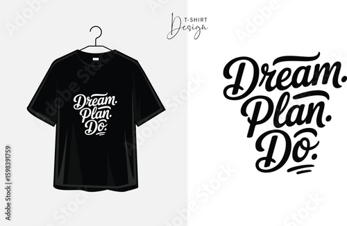 Motivational Hand Lettering Typography T-Shirt Design

