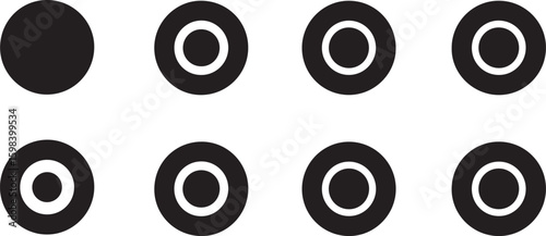 Radiobutton Vector Set | UI Selection and Interface Elements