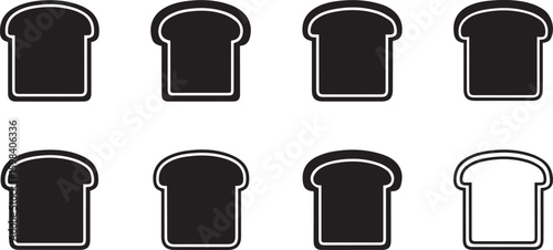 Toast Vector Set | Breakfast and Bakery Bread Icons