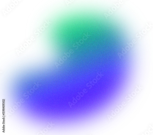 Blurry Gradient Shape: Holographic Fluid Aura & Iridescent Organic Bubble