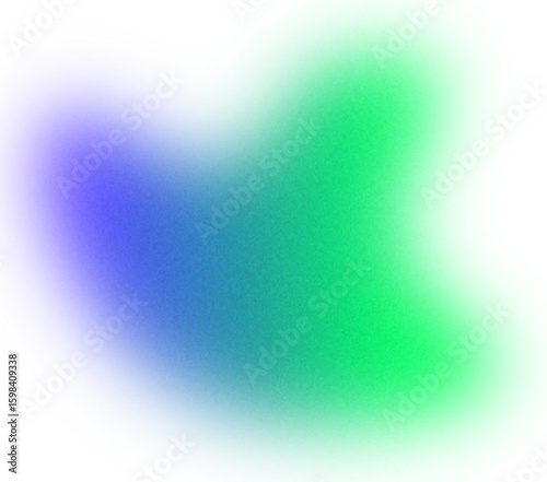 Blurry Gradient Shape: Holographic Fluid Aura & Iridescent Organic Bubble