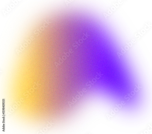 Blurry Gradient Shape: Holographic Fluid Aura & Iridescent Organic Bubble