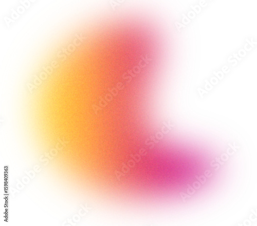 Blurry Gradient Shape: Holographic Fluid Aura & Iridescent Organic Bubble