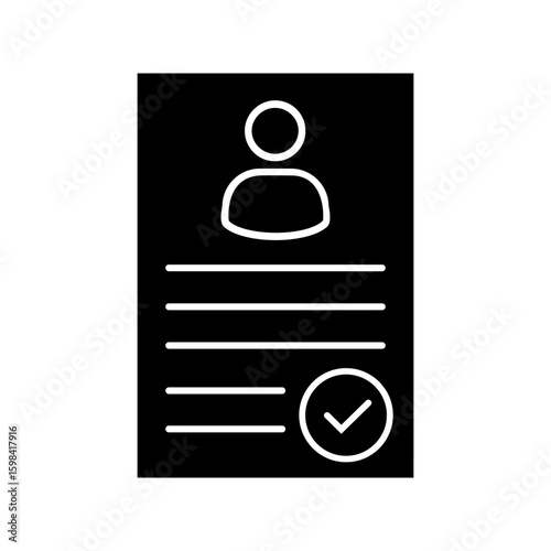 Checkmark icon vector. confirm terms illustration sign. approve symbol. ok logo. approve mark.