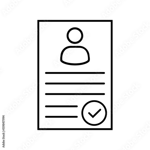 Checkmark icon vector. confirm terms illustration sign. approve symbol. ok logo. approve mark.