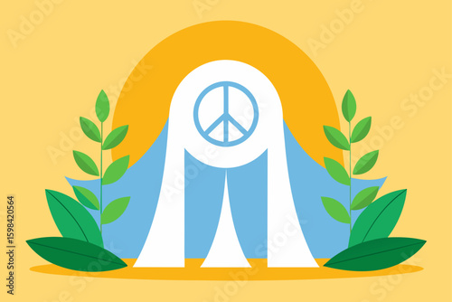 plant draped peace 