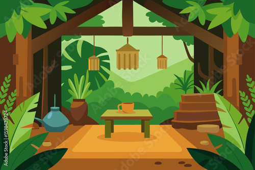 rustic jungle room 
