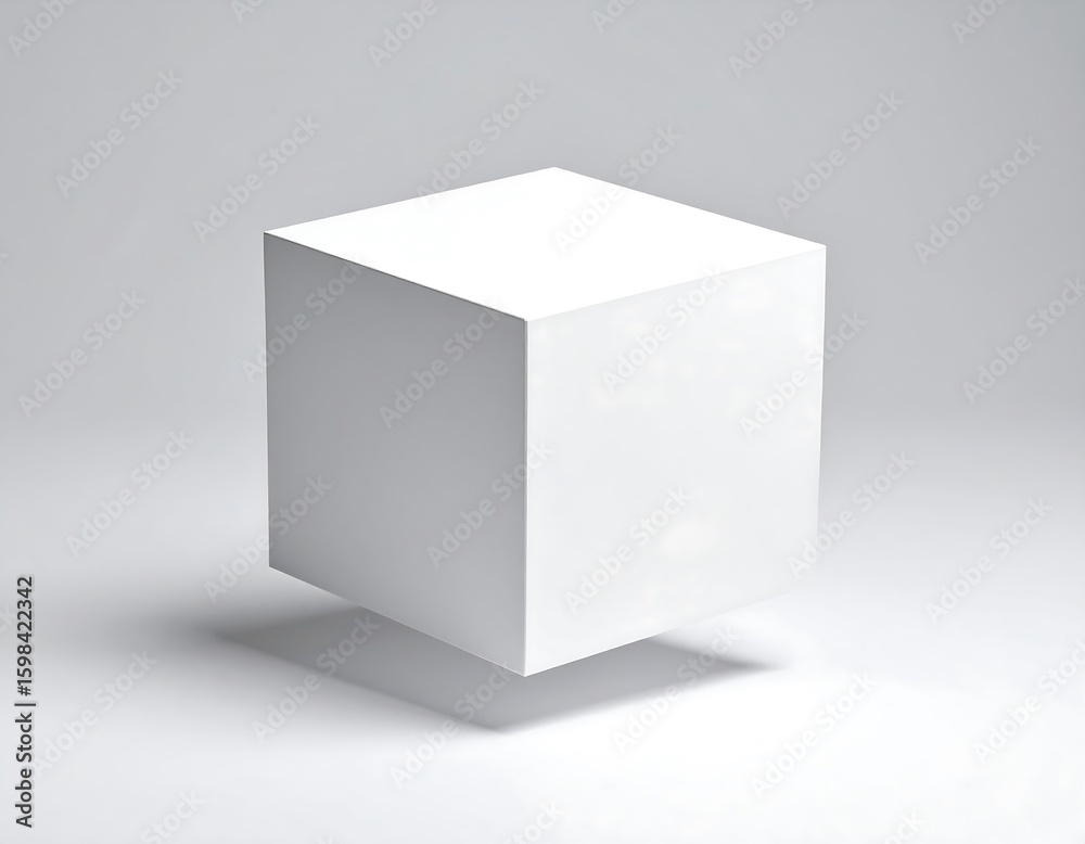 Blank white cube Blank white cube