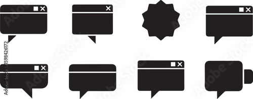 Popover Vector Set – Technology Illustration – UI Collection