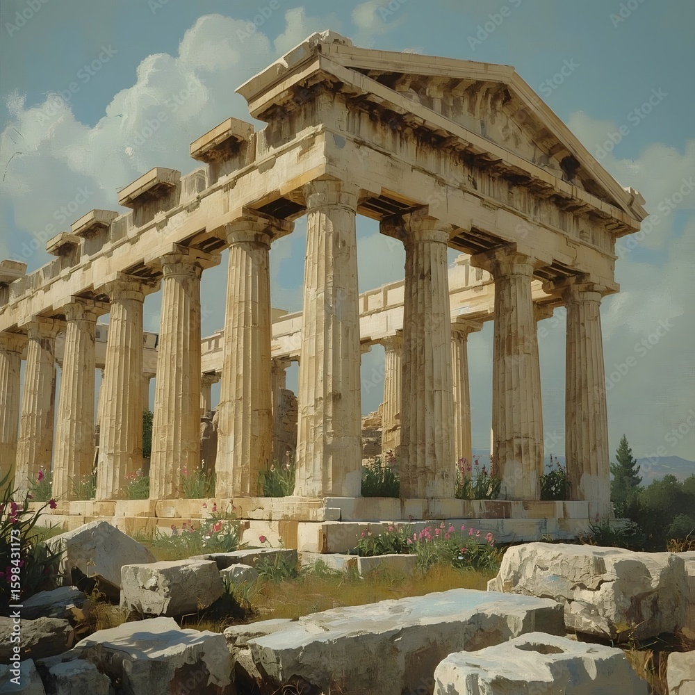 Obraz premium temple of apollo in side turkey