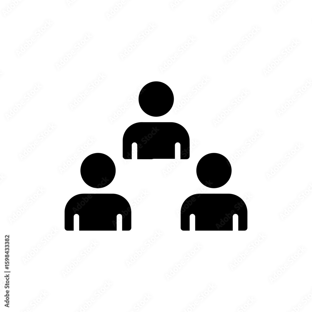 Teamwork Soft Skill Icon Black Filled Teamwork Soft Skill Icon Black Filled