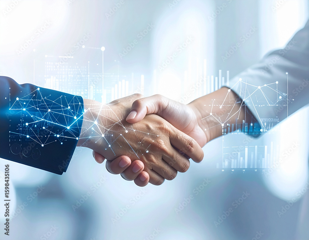 handshake between two businessmen handshake between two businessmen
