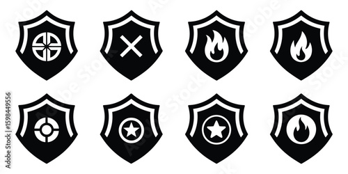 Fire Department Badge Design in Vintage Illustration Style

