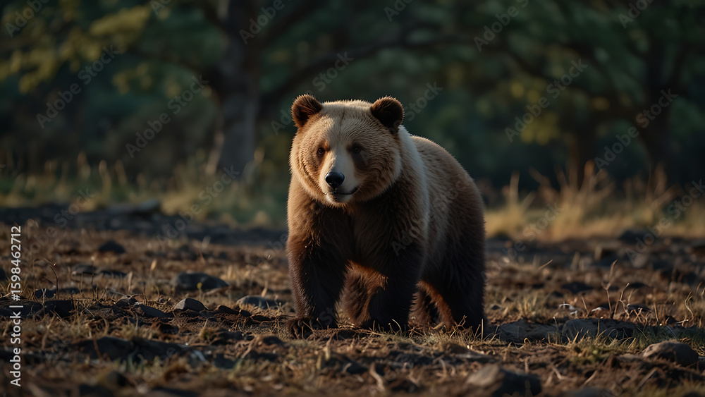 Obraz premium brown bear in the forest