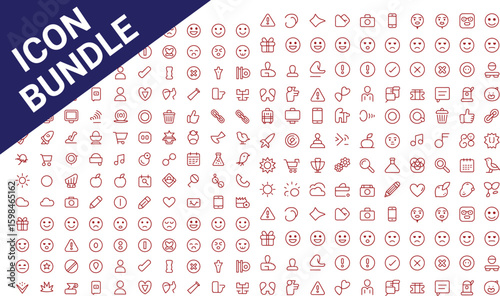 Premium Mega Bundle Icon Pack Design. Web Graphics & Editable Vector Icons.