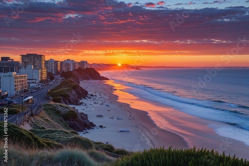 Stunning Sunset Views at Glenelg Beach Adelaide Australia