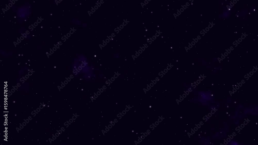 Starry night sky with twinkling and blinking stars along with shooting ...