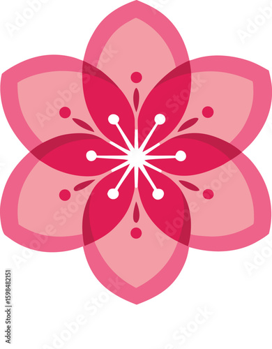 Cherry blossom icon a timeless symbol of elegance and beauty 