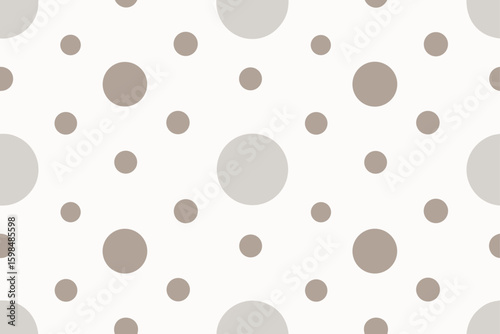 Scattered circles pattern in neutral tones dots