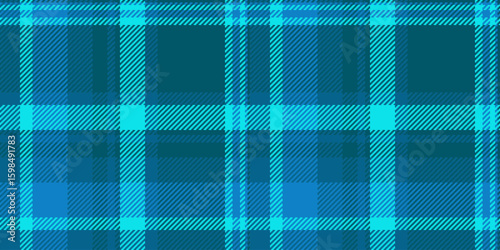 Vibrant teal and turquoise plaid pattern.  Perfect for textile design, fashion, website backgrounds, or any project needing a fresh, stylish texture.