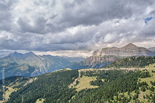 Views from the viewpoints of Ordesa, Aragon, Spain.