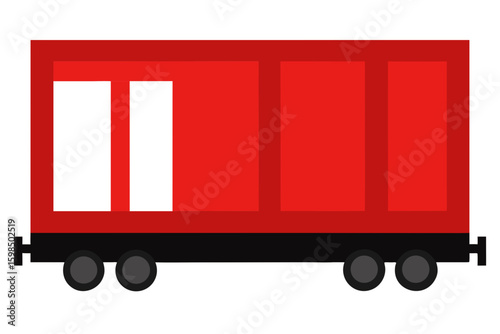empty freight train boxcar 