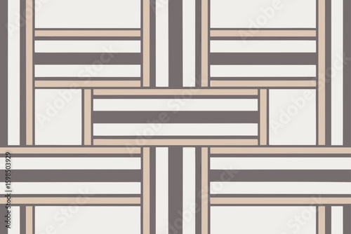 Geometric pattern with horizontal and vertical stripes vector