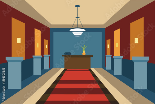 luxury hotel lobby empty 