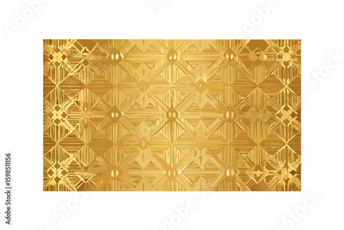 Intricate golden geometric pattern with art deco influence