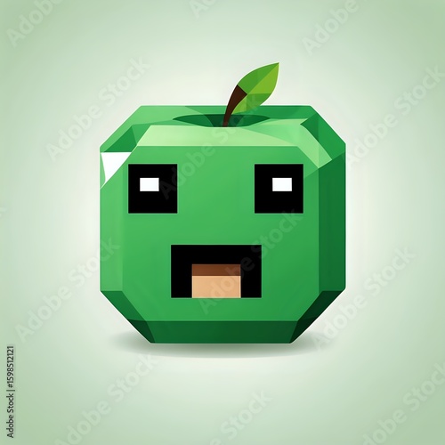 green apple in a box