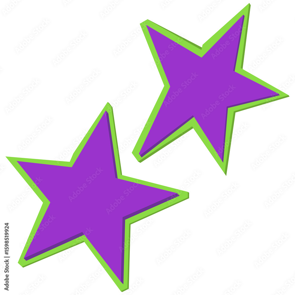 Obraz premium Star cutouts collage paper