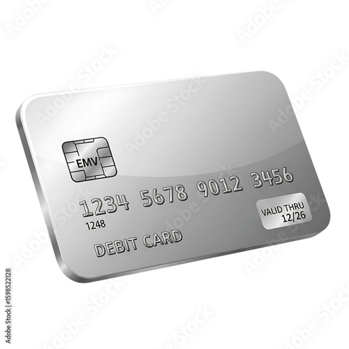 credit card isolated on white