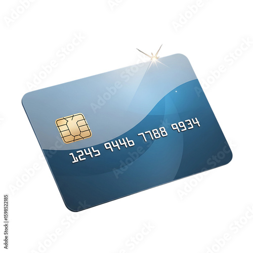 credit card isolated on white background