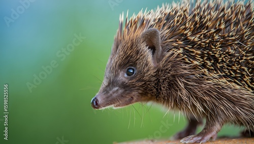 Close up of a european hedgehog cute animal wildlife nature photography background image