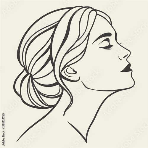 girl with long hair