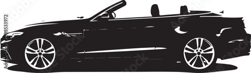 vector illustration of a black car